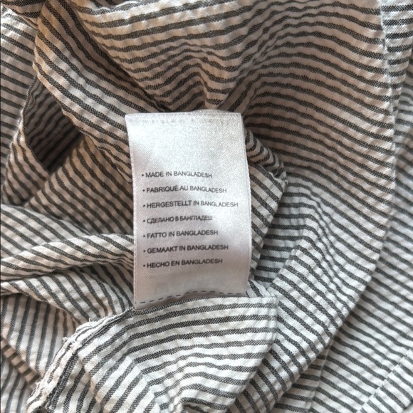 Harbor Bay Blue Casual Button Down Shirt Lightweight Cotton - Picture 4 of 6